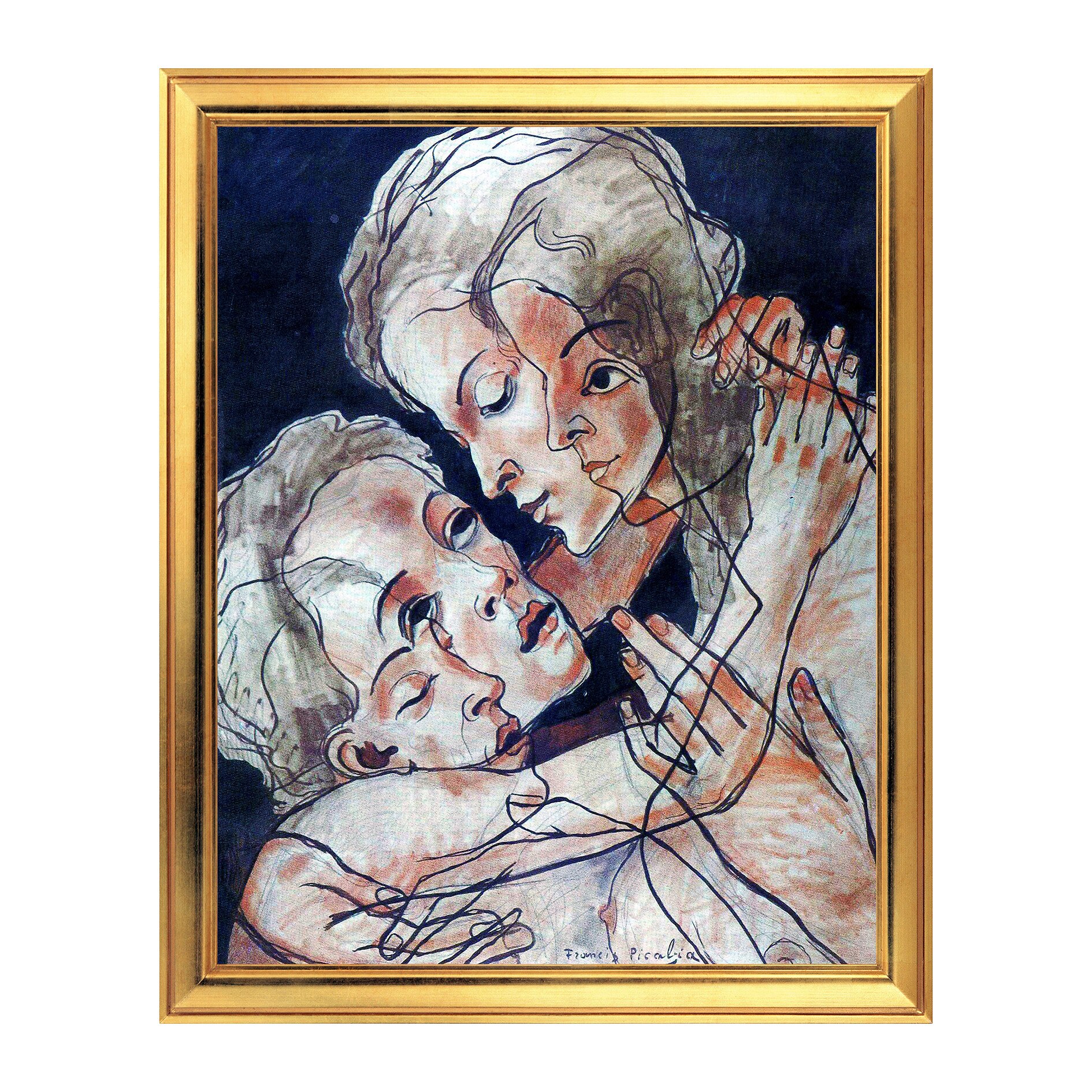 Fototapet Simulare Tablou, Arta Sec. XX, Francis Picabia - Transparence - ST-ASD-109, 40 x 50 cm