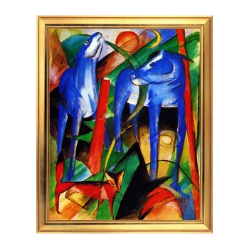 Fototapet Simulare Tablou, Arta Sec. XX, Franz Marc - Blue Deer - ST-ASD-111, 40 x 50 cm Fototapet Simulare Tablou, Arta Sec. XX, Franz Marc - Blue Deer - ST-ASD-111, 40 x 50 cm