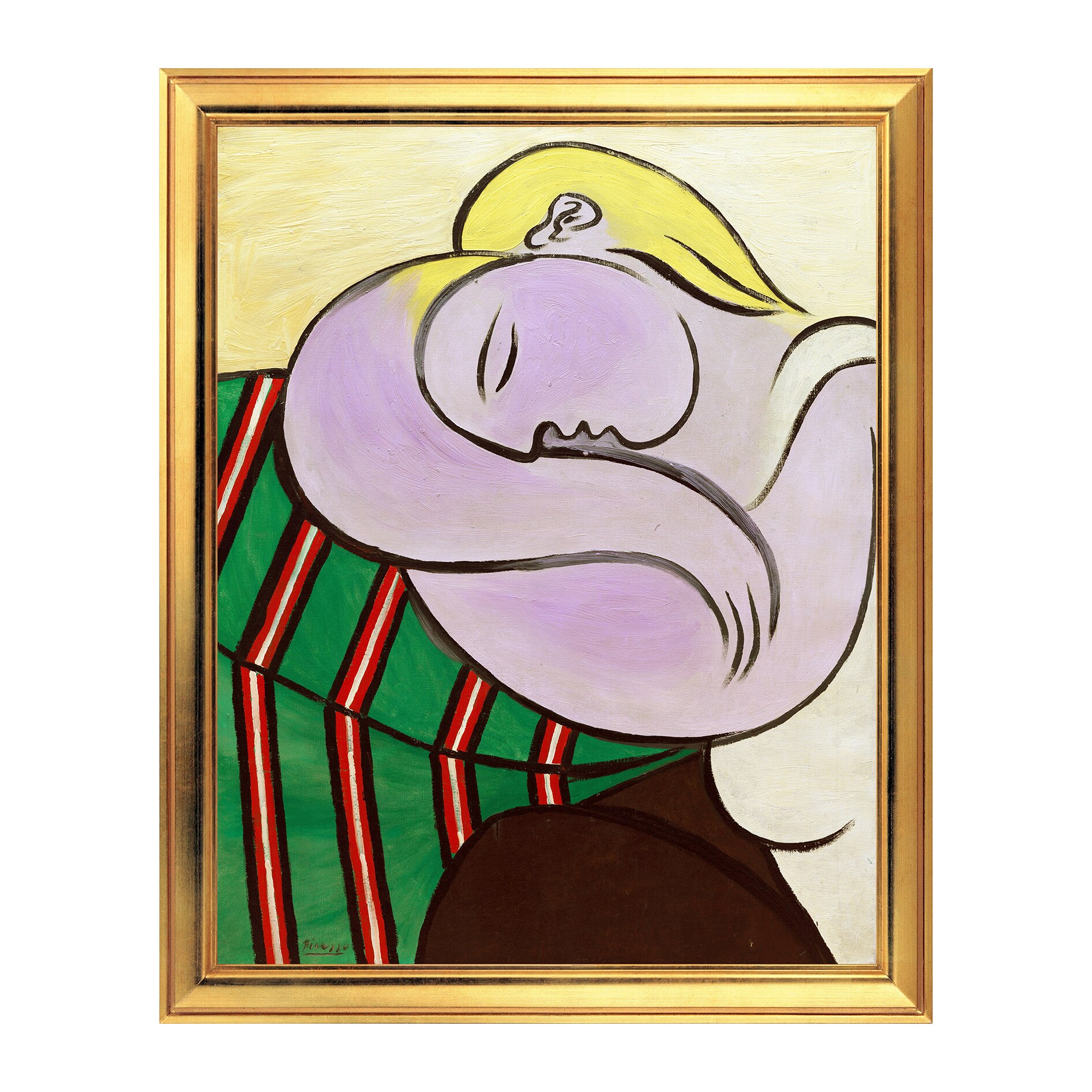 Fototapet Simulare Tablou, Arta Sec. XX, Pablo Picasso - Woman With Yellow Hair - ST-ASD-007, 40 x 50 cm