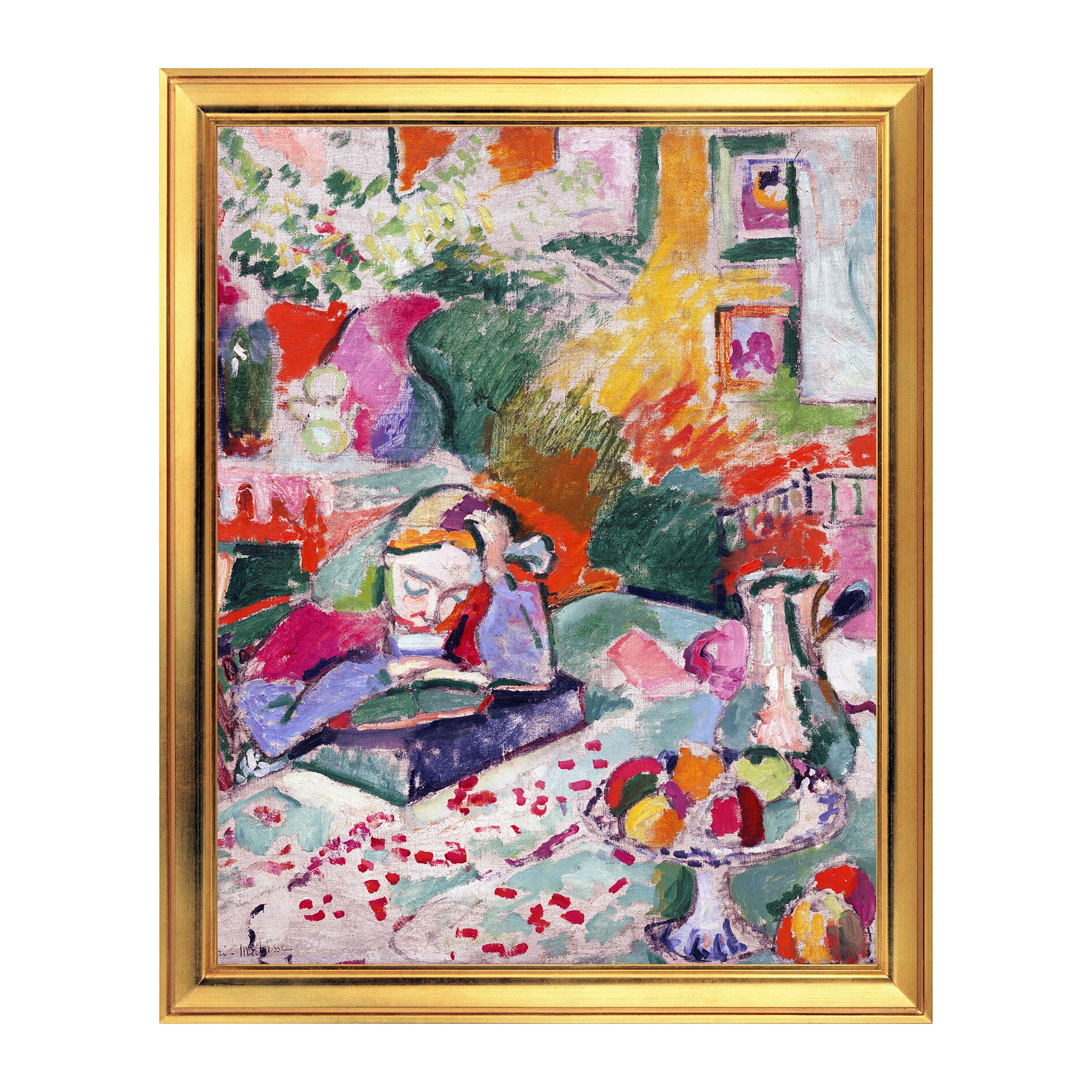 Fototapet Simulare Tablou, Arta Sec. XX, Henri Matisse - Interior with a Young Girl - ST-ASD-145, 40 x 50 cm