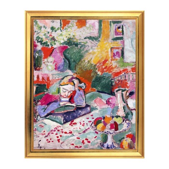 Fototapet Simulare Tablou, Arta Sec. XX, Henri Matisse - Interior with a Young Girl - ST-ASD-145, 40 x 50 cm Fototapet Simulare Tablou, Arta Sec. XX, Henri Matisse - Interior with a Young Girl - ST-ASD-145, 40 x 50 cm