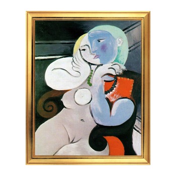 Fototapet Simulare Tablou, Arta Sec. XX, Pablo Picasso - Nude Woman in a Red Armchair - ST-ASD-002, 40 x 50 cm Fototapet Simulare Tablou, Arta Sec. XX, Pablo Picasso - Nude Woman in a Red Armchair - ST-ASD-002, 40 x 50 cm