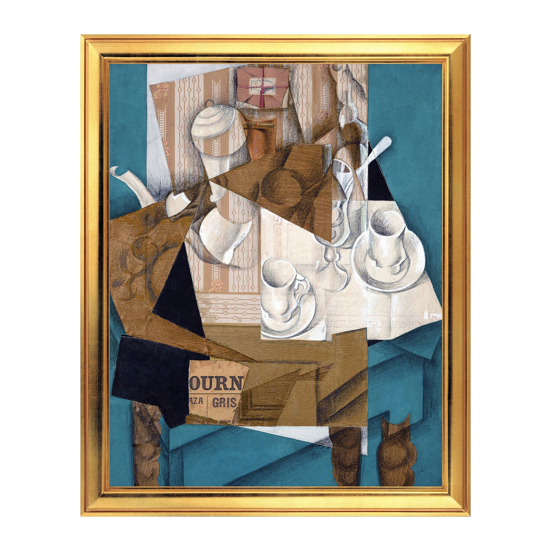 Fototapet Simulare Tablou, Arta Sec. XX, Juan Gris - Breakfast - ST-ASD-163, 40 x 50 cm