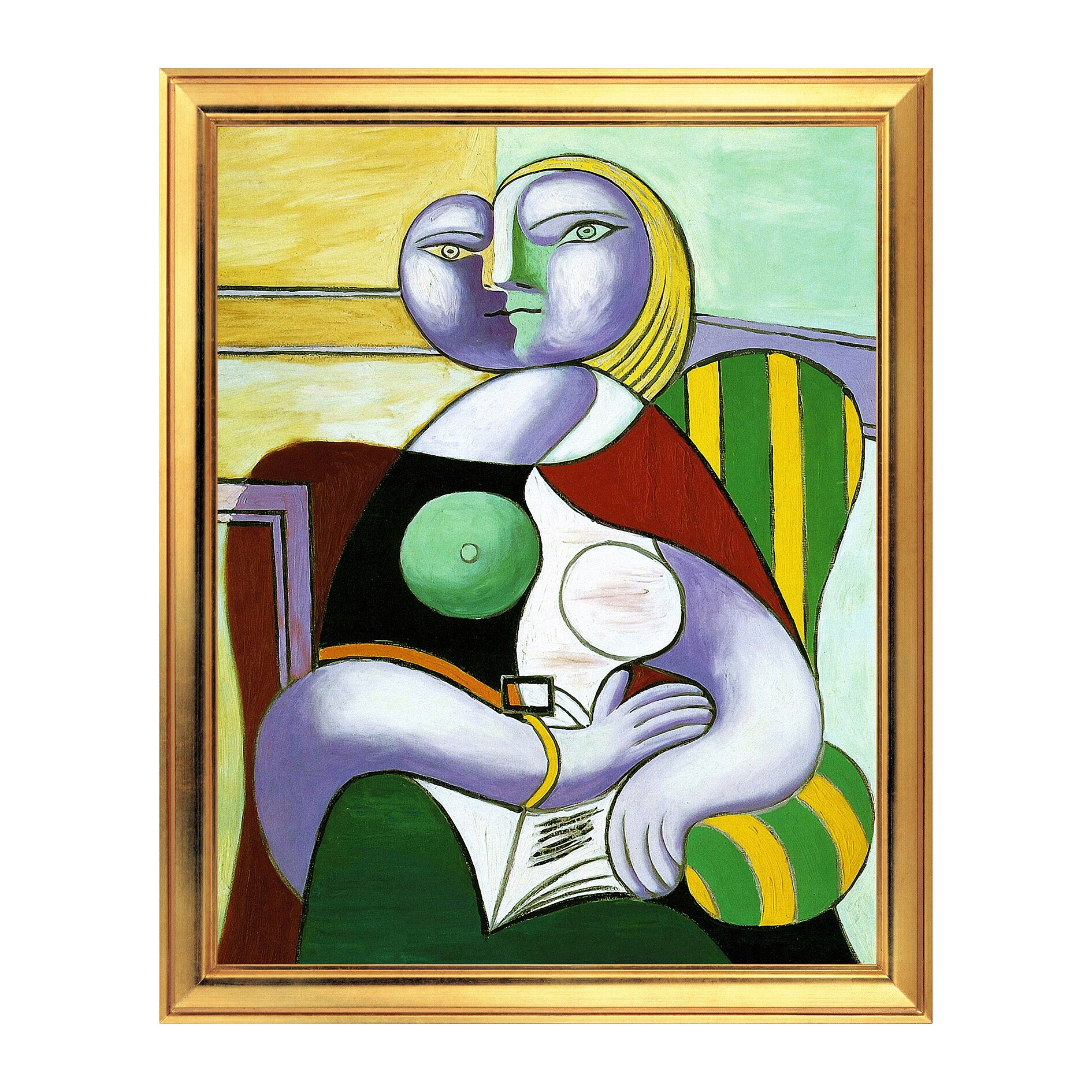 Fototapet Simulare Tablou, Arta Sec. XX, Pablo Picasso - The Reading - ST-ASD-006, 40 x 50 cm