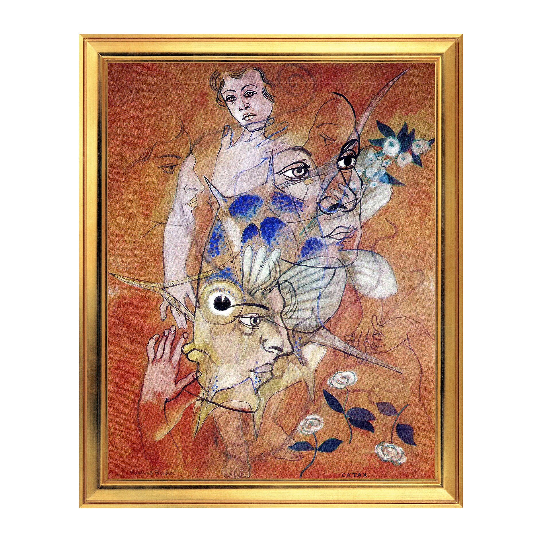 Fototapet Simulare Tablou, Arta Sec. XX, Francis Picabia - Catax - ST-ASD-098, 40 x 50 cm