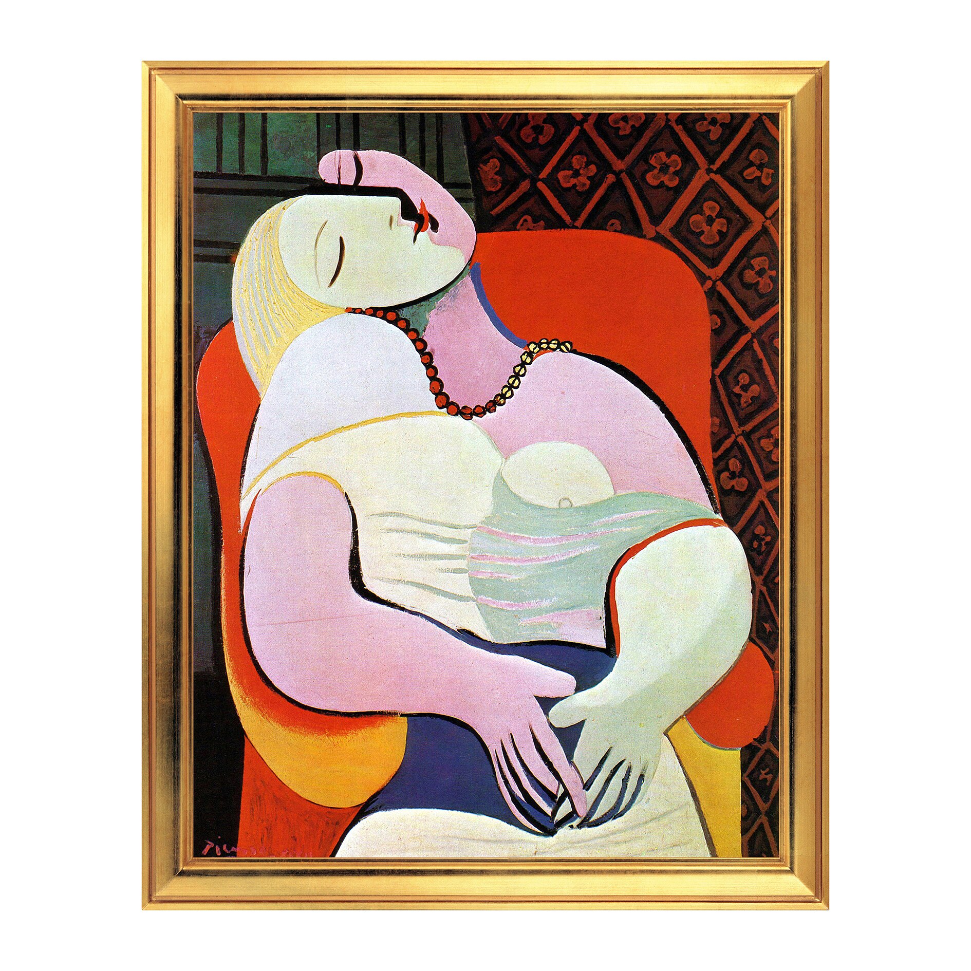 Fototapet Simulare Tablou, Arta Sec. XX, Pablo Picasso - The Dream - ST-ASD-005, 40 x 50 cm