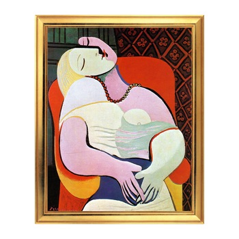 Fototapet Simulare Tablou, Arta Sec. XX, Pablo Picasso - The Dream - ST-ASD-005, 40 x 50 cm Fototapet Simulare Tablou, Arta Sec. XX, Pablo Picasso - The Dream - ST-ASD-005, 40 x 50 cm