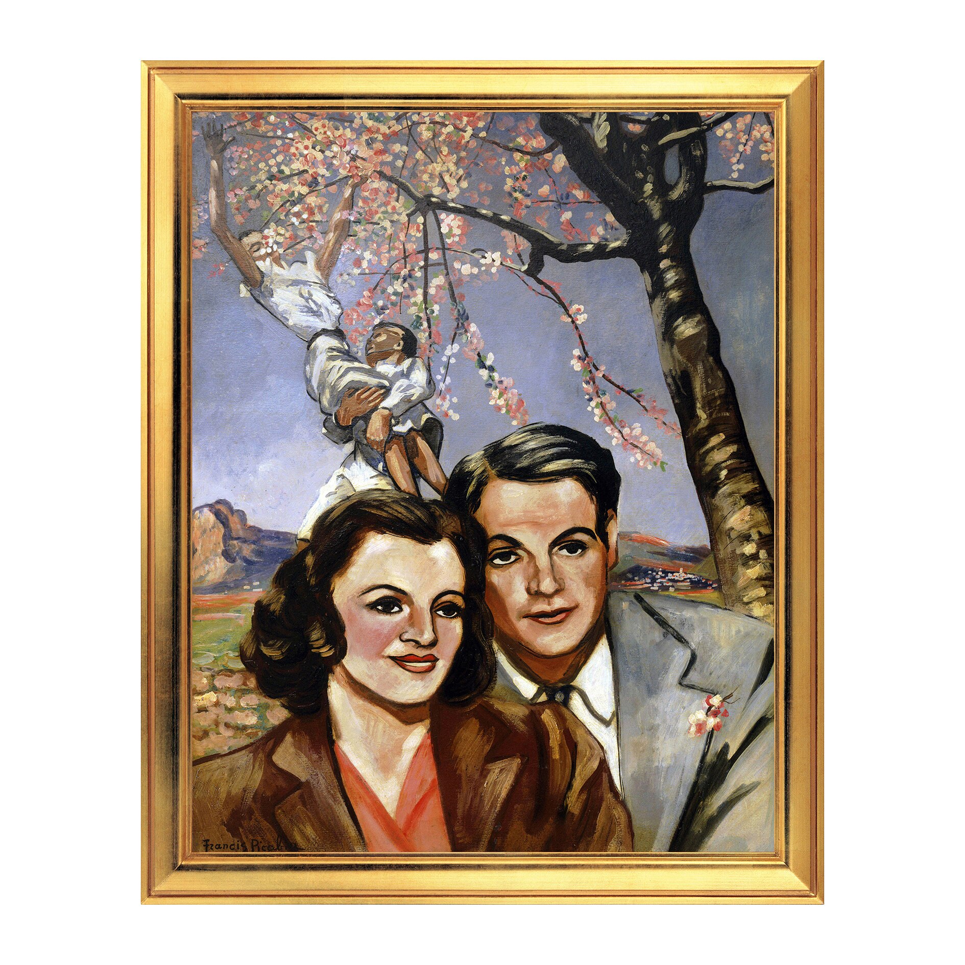 Fototapet Simulare Tablou, Arta Sec. XX, Francis Picabia - Portrait of a Couple - ST-ASD-104, 40 x 50 cm