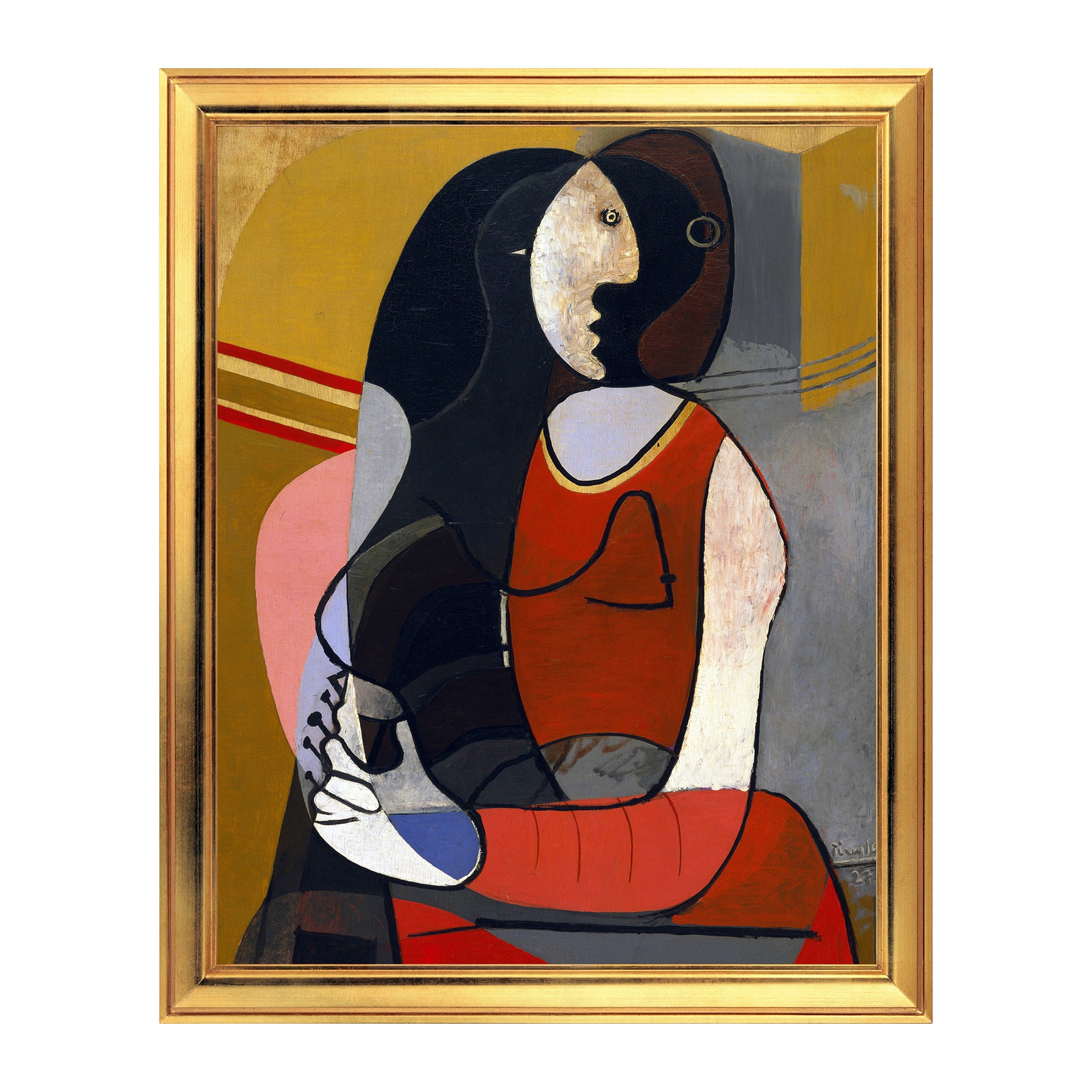 Fototapet Simulare Tablou, Arta Sec. XX, Pablo Picasso - Seated Woman - ST-ASD-004, 40 x 50 cm