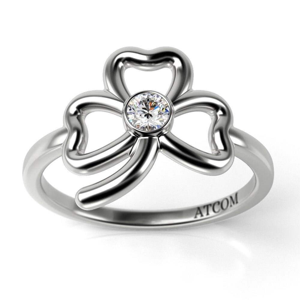 Inel Aladin din aur alb cu diamant pentru copii 60