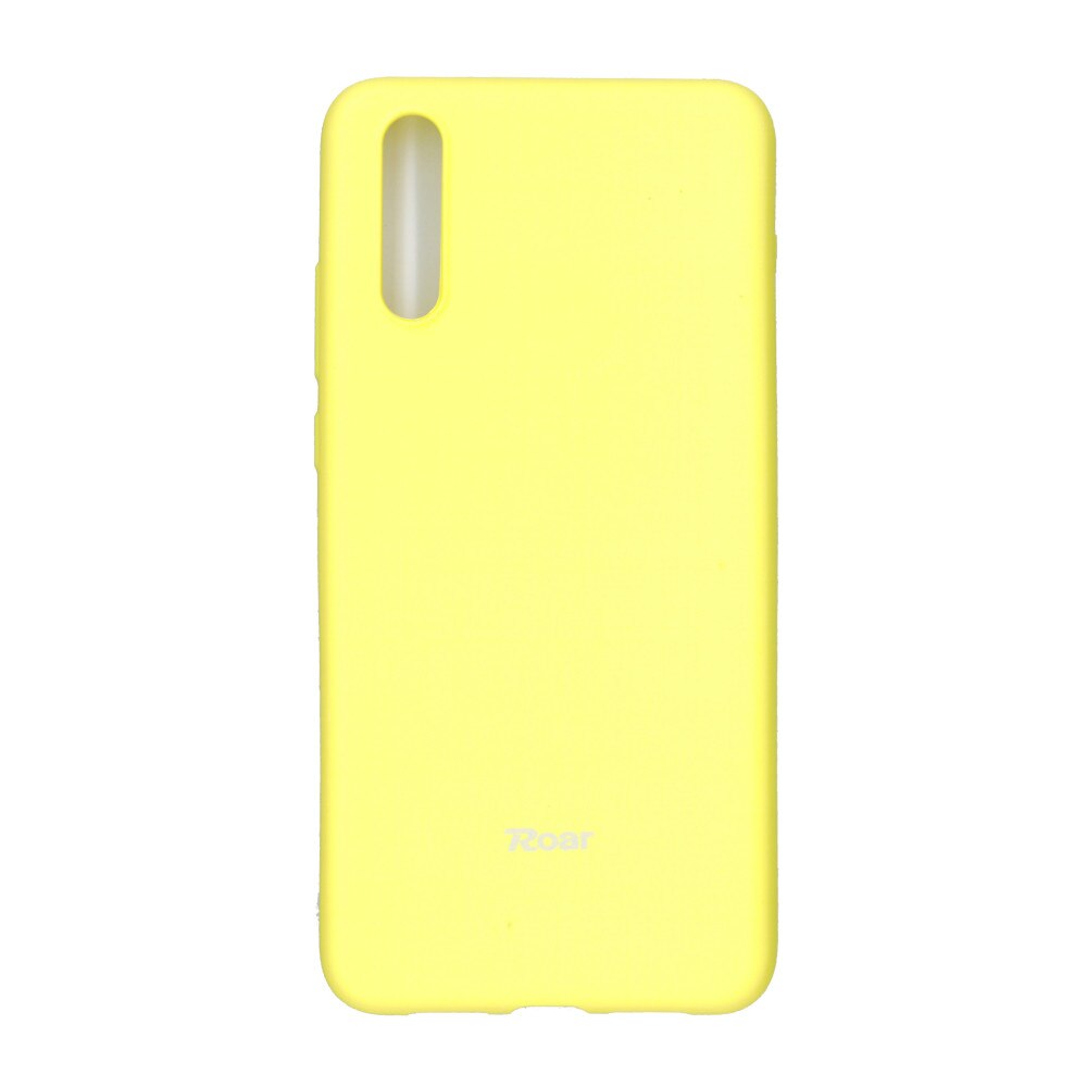 Husa din silicon mat Roar All Day pentru Huawei P20, galben