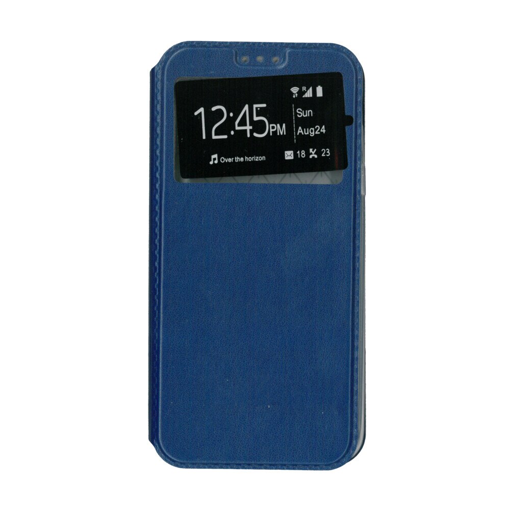 Husa flip s-view, Eurocell, pentru Samsung Galaxy A6 Plus 2018, albastru