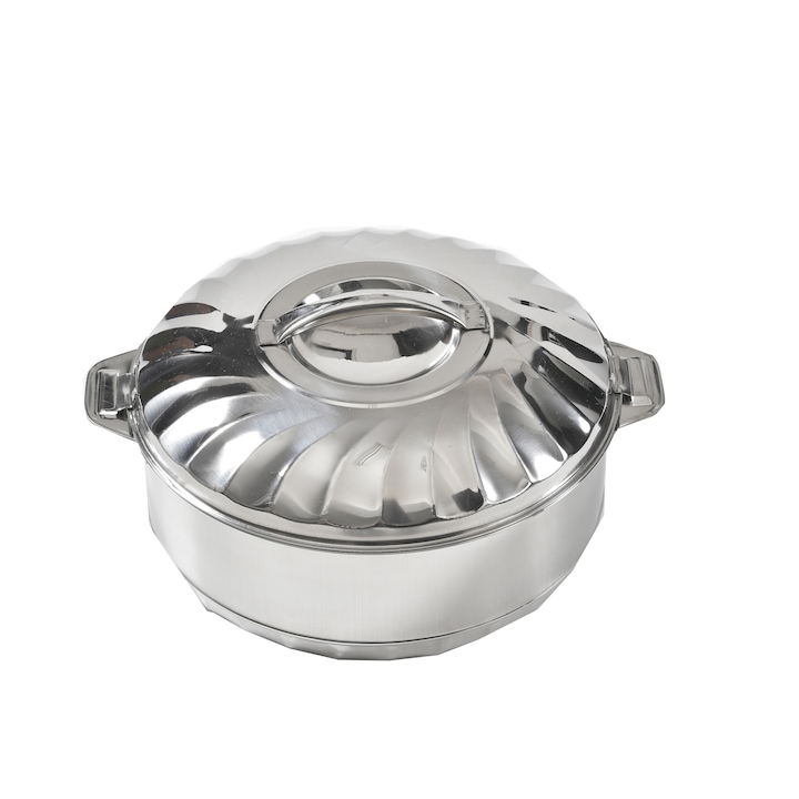 Caserola termos, inox, capac cu inchidere ermetica, strat termoizolator, Maximus, 5l