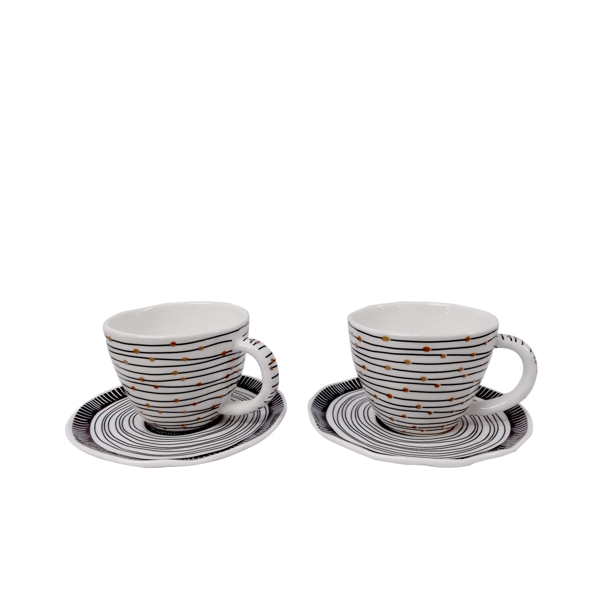 Set 2 cesti cu farfurie - Organic