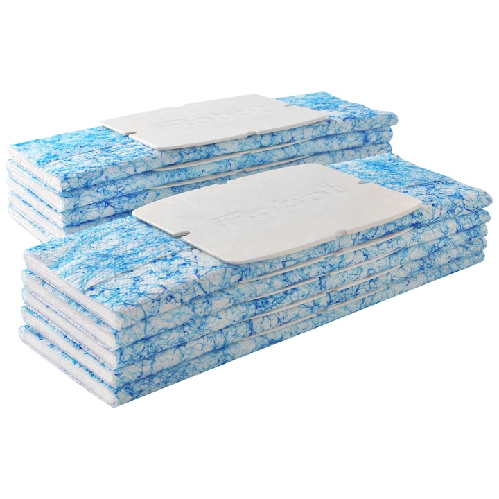 Lavete de unica folosinta pentru curatare umeda, compatibile cu Braava Jet, 10 buc, Albastru