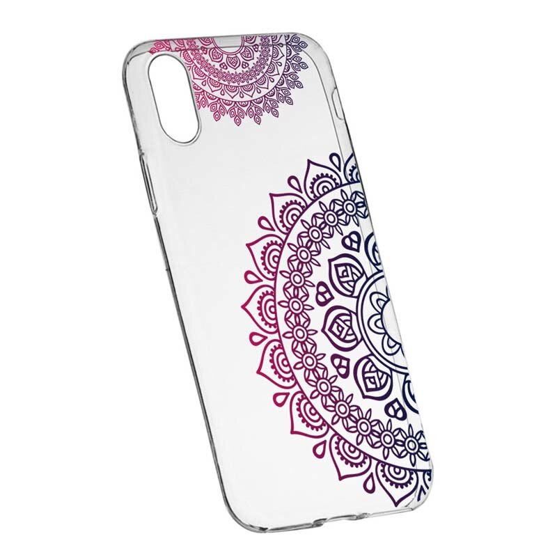 Husa Silicon, Transparent, Slim, Non-Figurative Color, Apple iPhone X