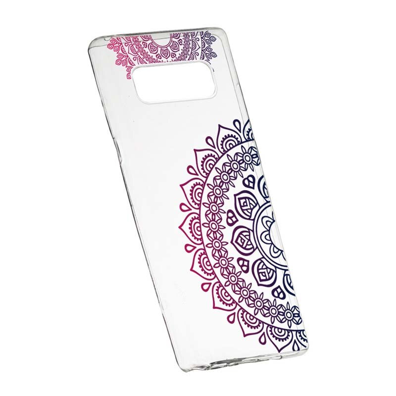 Husa Silicon, Transparent, Slim, Non-Figurative Color, Samsung Galaxy Note 8