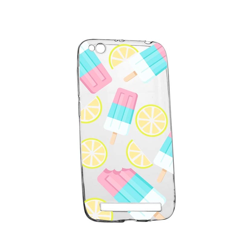 Husa Silicon, Transparent, Slim, Ice-Cream, Xiaomi Redmi 4A