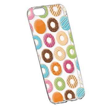 Husa Silicon, Transparent, Slim, Donut, Apple iPhone 7 Plus / 8 Plus Husa Silicon, Transparent, Slim, Donut, Apple iPhone 7 Plus / 8 Plus