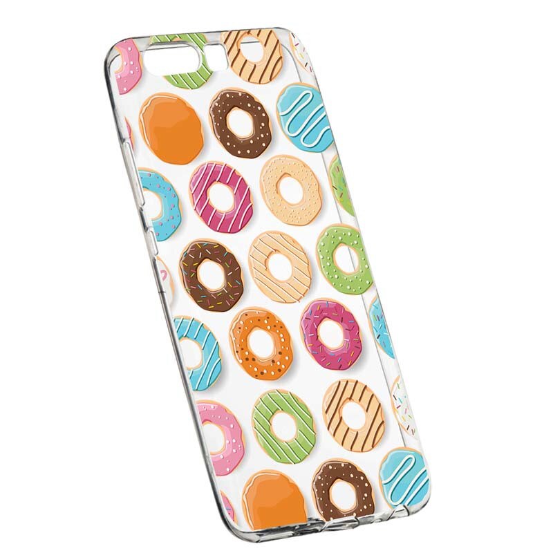 Husa Silicon, Transparent, Slim, Donut, Huawei Honor 10
