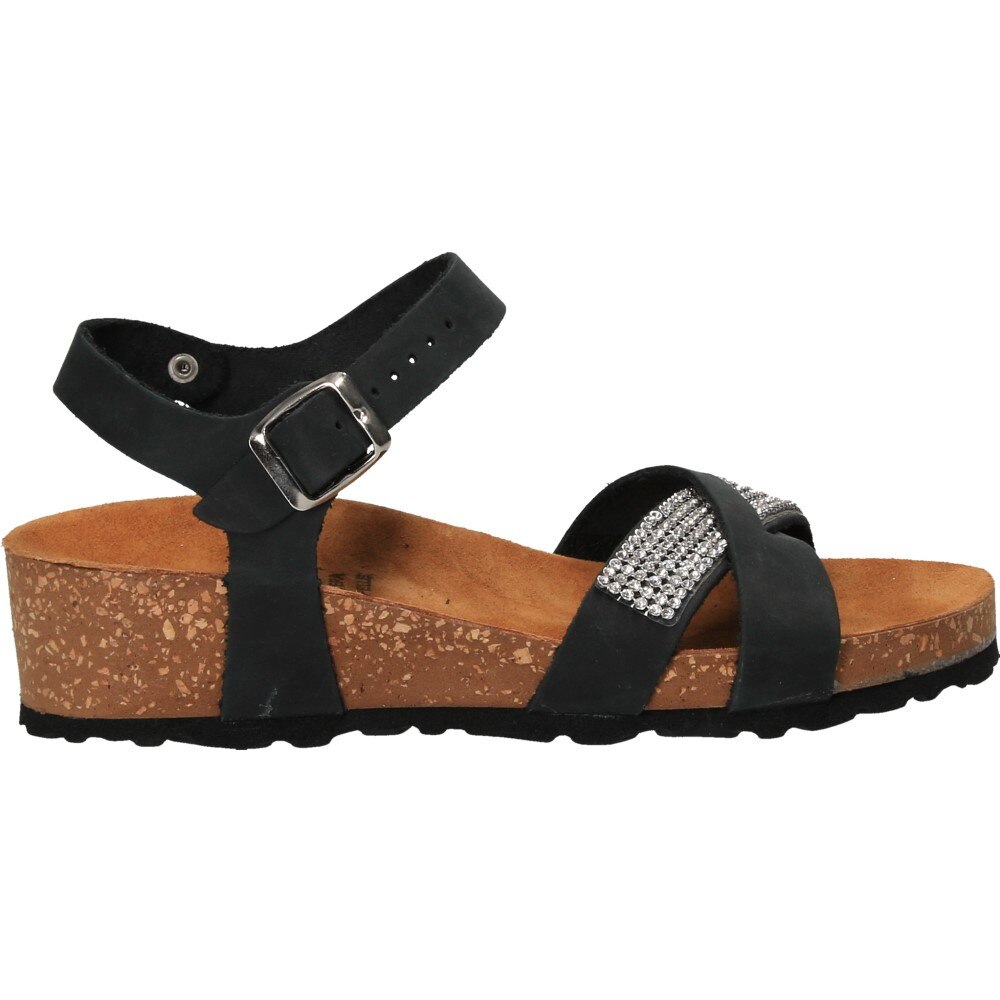 Sandale Belini din piele Ecologica, Negru