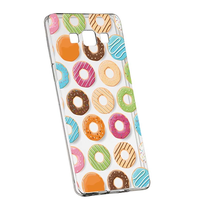 Husa Silicon, Transparent, Slim, Donut, Samsung Galaxy J5 2016