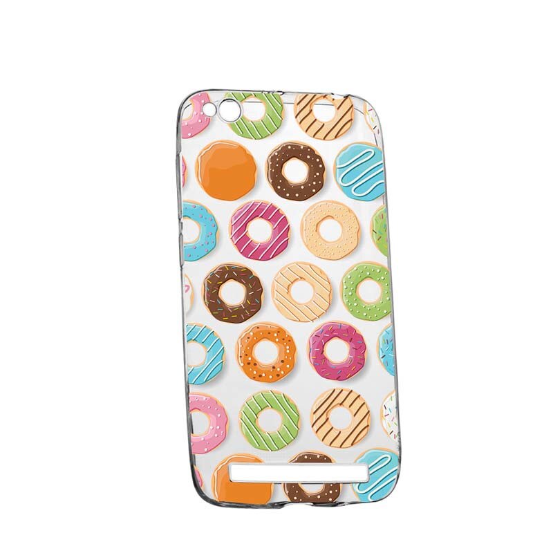 Husa Silicon, Transparent, Slim, Donut, Xiaomi Redmi 4A