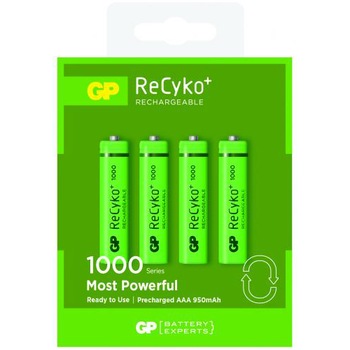 Acumulator GP AAA Recyko+, NiMH, 1000mAh, 4 buc Acumulator GP AAA Recyko+, NiMH, 1000mAh, 4 buc