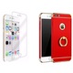 Защитно покритие за iPhone 7 Luxury Red Plated с пръстен за поддръжка на телефона