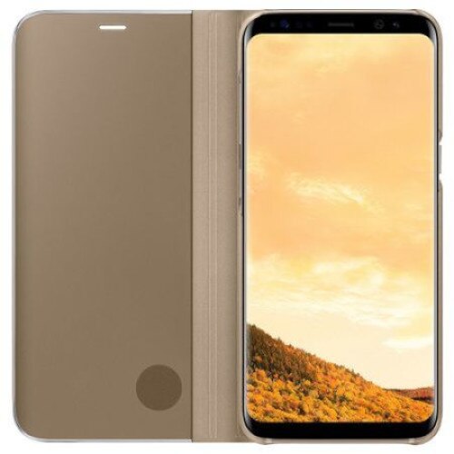 Husa Book Cover compatibil Huawei P20, Gold