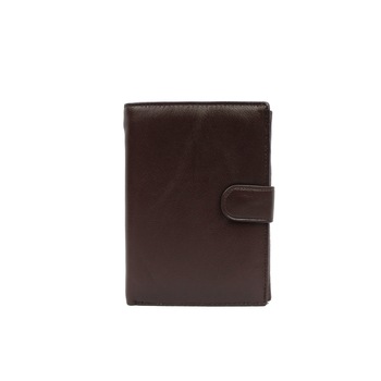 Portofel barbatesc din piele naturala E60 Dark Brown Portofel barbatesc din piele naturala E60 Dark Brown