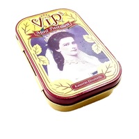 Mini cutie metal vintage pentru tigari, bomboane, medicamente, V.I.P Kaiserin Elisabeth