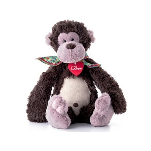 Jucarie de plus Lumpin Maimuta Coffee cu fundita si inimoara 28cm