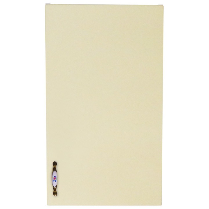 Corp suspendat cu 1 usa Zebra, Alb/MDF Vanilie, 40 x 72 x 31 cm