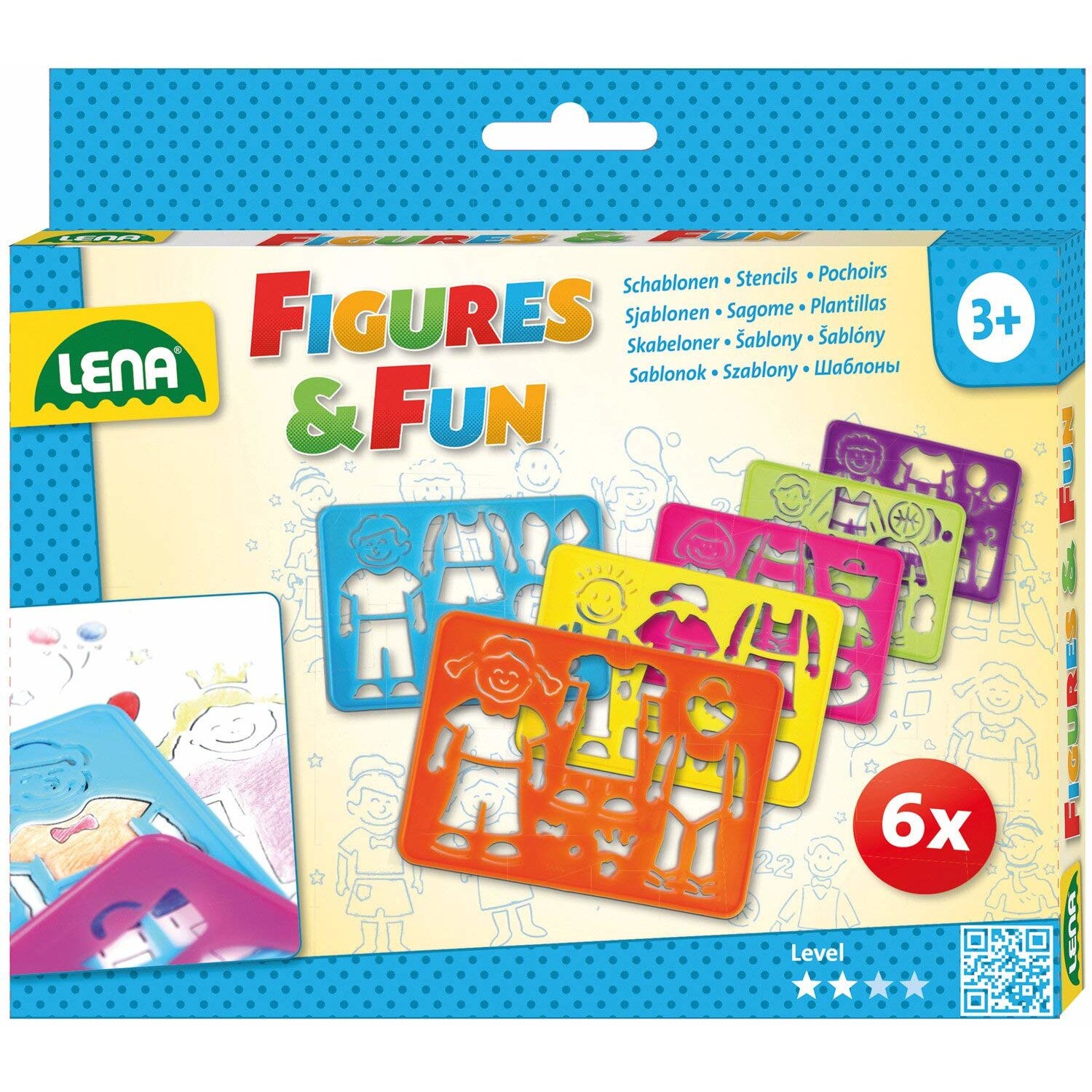 Set sabloane si figurine Lena 65750