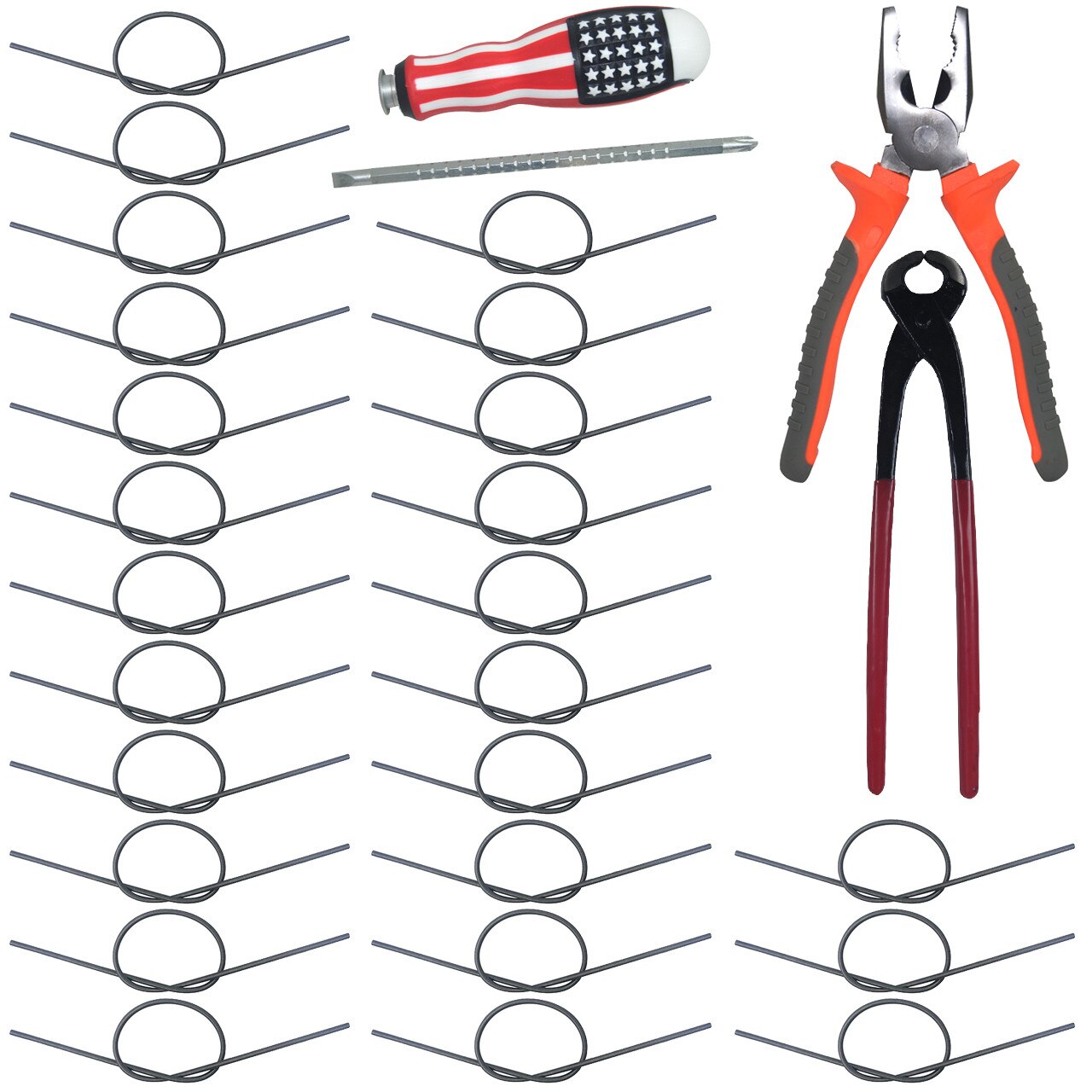 Pachet - 25 x Nichelina 49cm pentru resou, 1500W + Cleste patent mare + Surubelnita mare 2 capete + Cleste cuie nr. 10