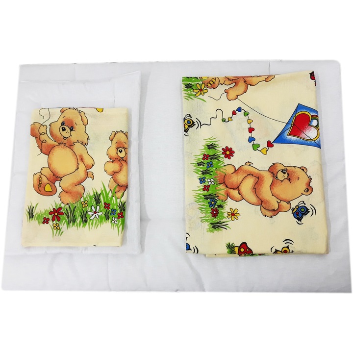 Husa perna si plapuma ursuletul pe balansor