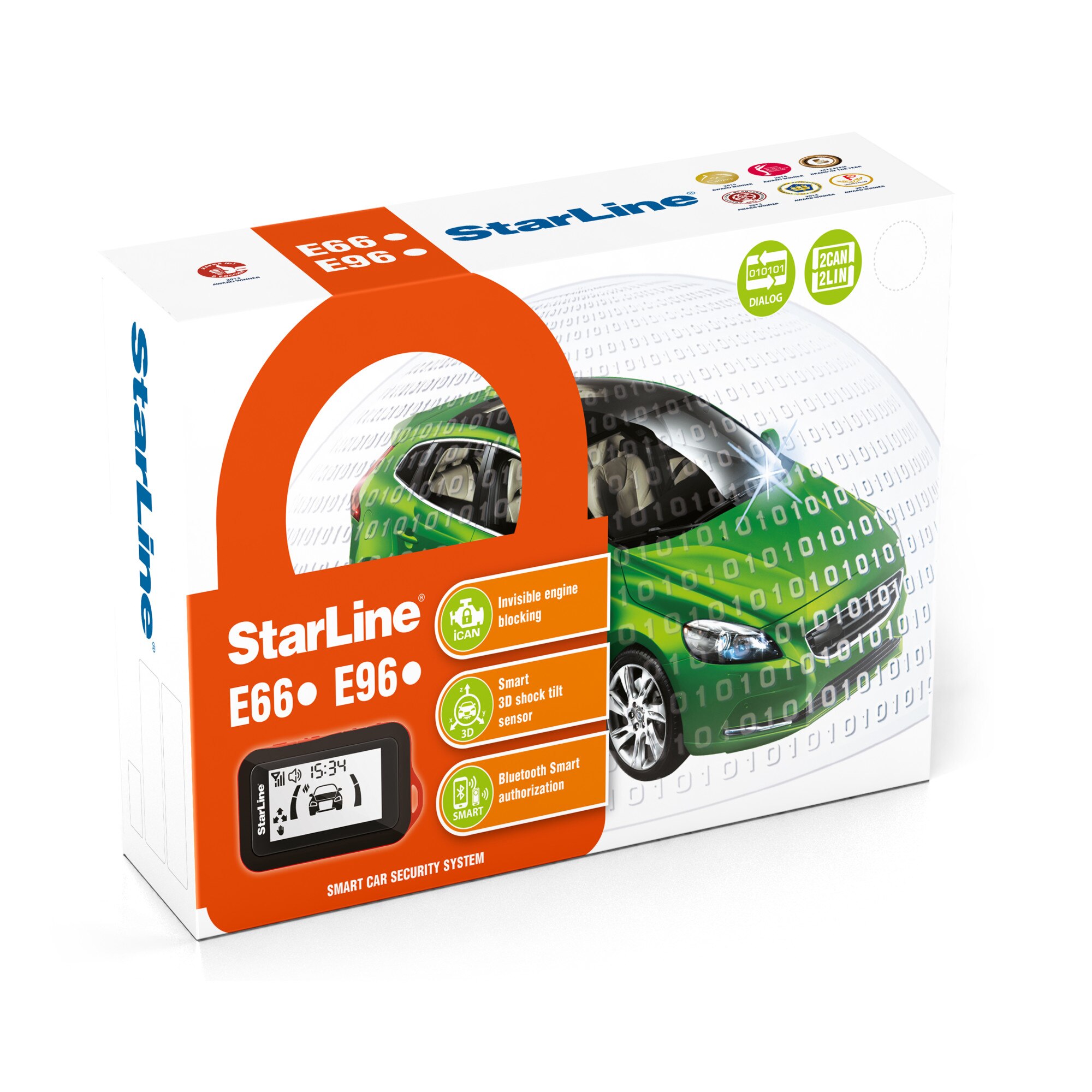 Alarma auto Can Bus, Bluetooth Smart Control, Senzor soc 3D, Mod Super Slave, Functie Hands Free