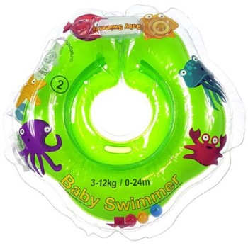 Colac de gat, Babyswimmer ,verde cu zornaitoare, 3-12 kg ,0-24 luni Colac de gat, Babyswimmer ,verde cu zornaitoare, 3-12 kg ,0-24 luni