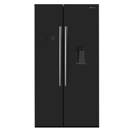 Side by Side Dawoo FRAH52WD3B, 514 l, NoFrost, Dozator apa, Touch control, Clasa A+, Negru
