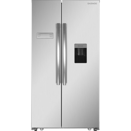 Side by Side Dawoo FRAH52WD3S, 514 l, NoFrost, Dozator apa, Touch control, Clasa A+, Argintiu