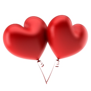 Party lufi mix -piros szív alakú lufi szett - - 12db - 56103H