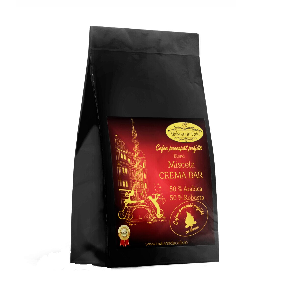Cafea boabe Crema Bar Blend, proaspat prajita 250 g