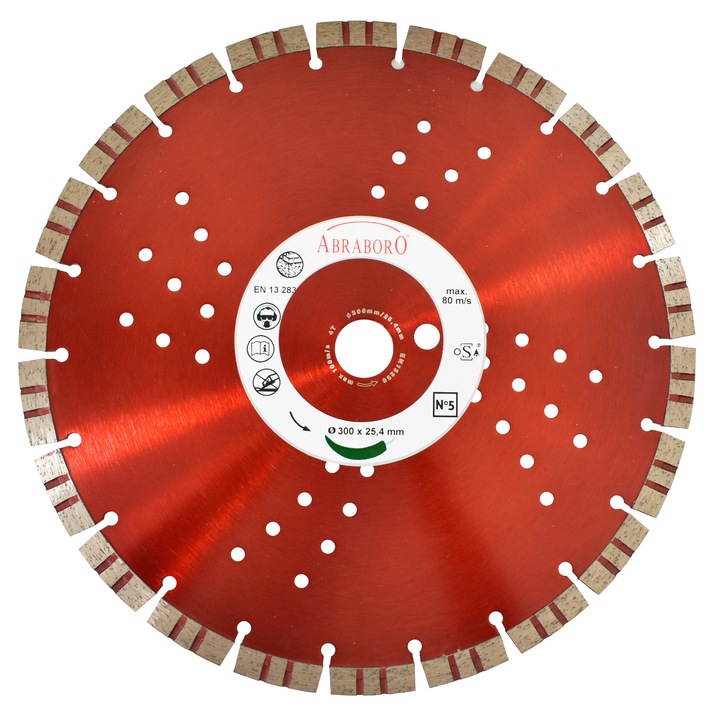 ABRABORO® No. 5, univerzális gyémánttárcsa D 300x25,4
