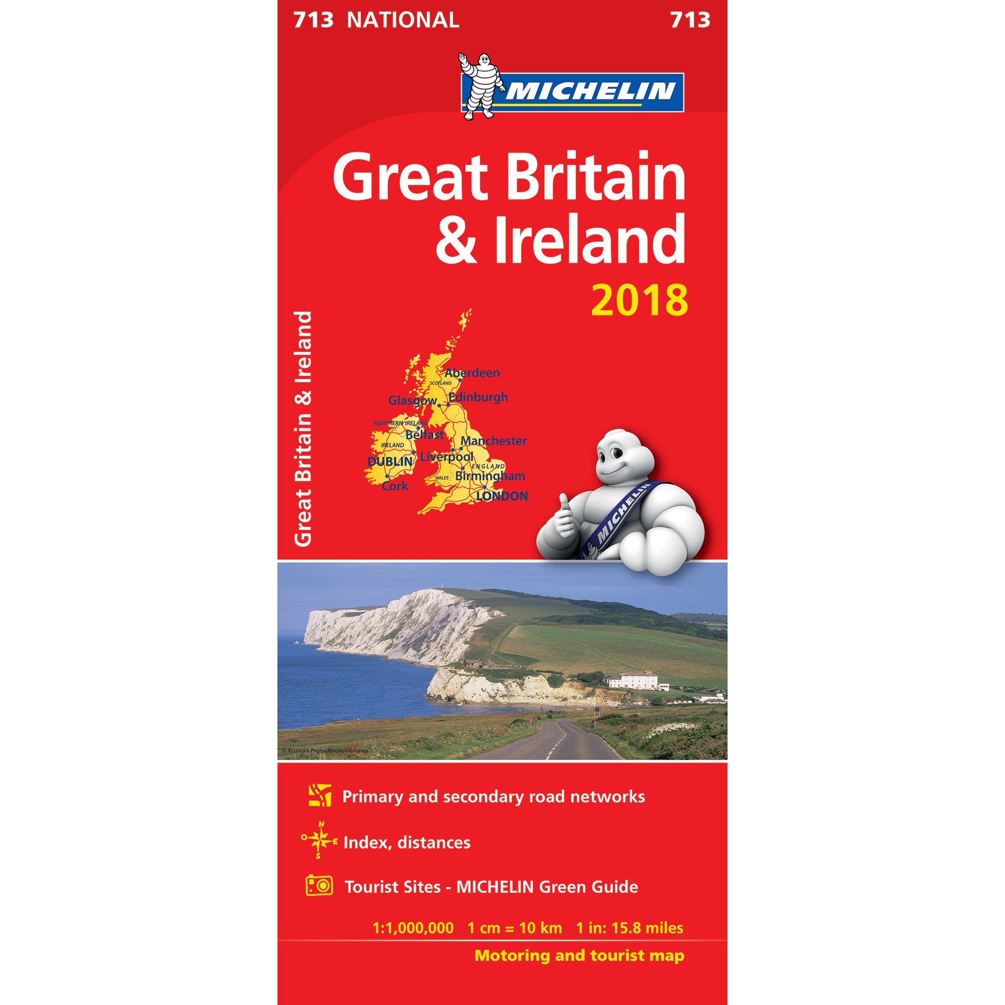 Great Britain & Ireland Map 2018