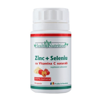 Zinc cu Seleniu si Vit C, 90 capsule Zinc cu Seleniu si Vit C, 90 capsule