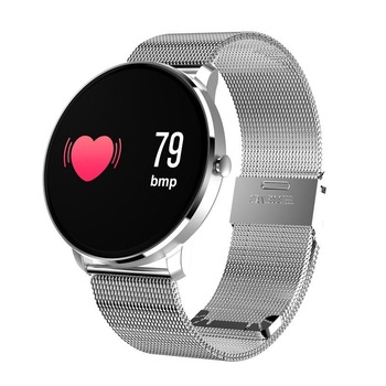 Ceas Smartwach ChromeFit 2018 , Design Elegant , G-Senzor , Monitorizare Batai Inima , Pedometru , Compatitbil Android & iOS , Curea Metalica Argintie , Display Color , Argintiu Ceas Smartwach ChromeFit 2018 , Design Elegant , G-Senzor , Monitorizare Batai Inima , Pedometru , Compatitbil Android & iOS , Curea Metalica Argintie , Display Color , Argintiu