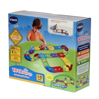 Set de joaca Vtech Tit Tit, Masinute Set drumuri deluxe Set de joaca Vtech Tit Tit, Masinute Set drumuri deluxe