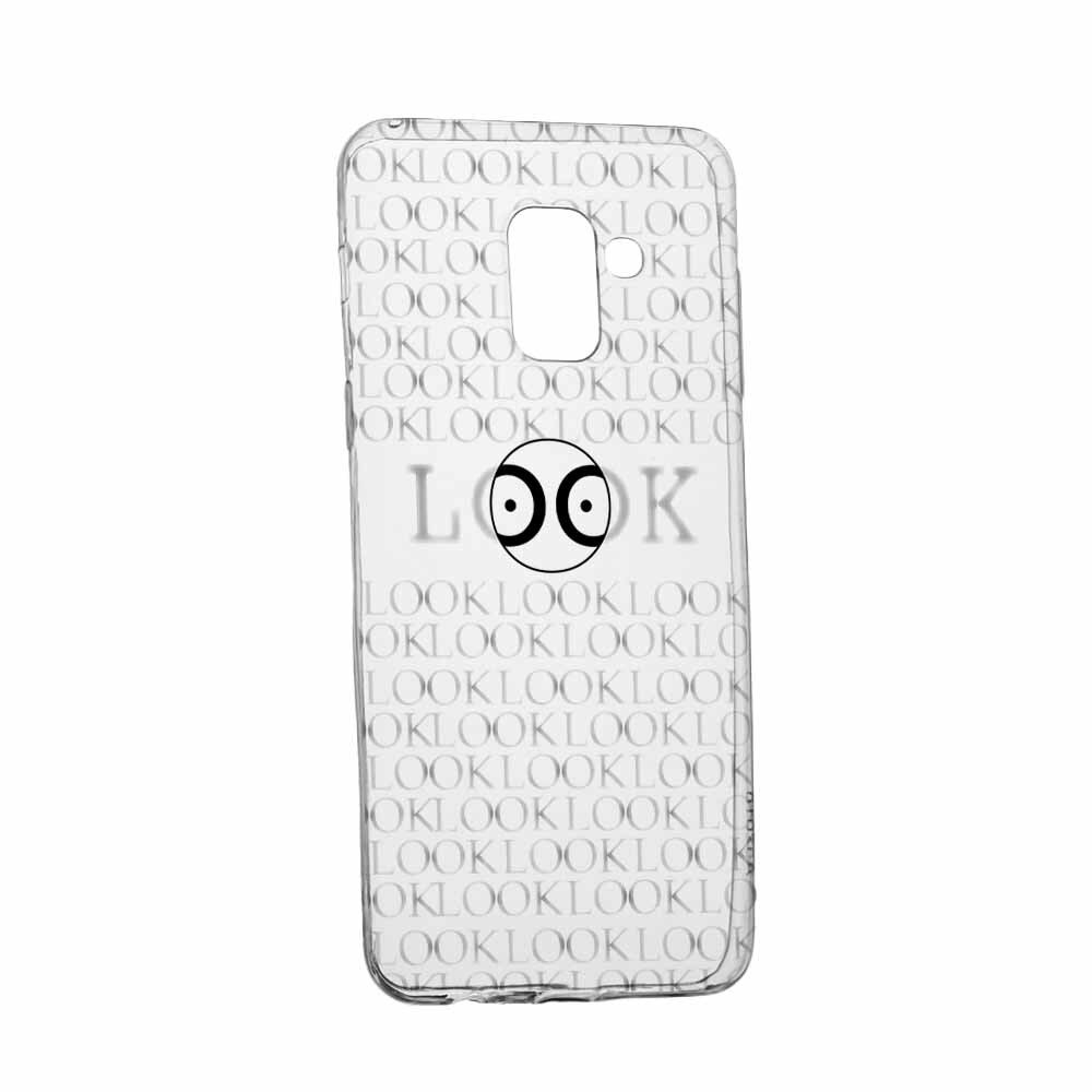 Husa Silicon, Transparent, Slim, Look At Me, Samsung J6 2018