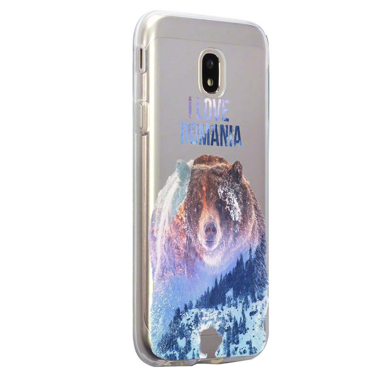 Husa Silicon, Transparent, Slim, I Love Romania, Xiaomi Mi4